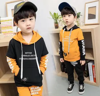 Children's wear suit boy boy sports suit 2018 autumn new small cap Hooded Coat, autumn two set.kid children clothing boy girl
Children's wear suit boy boy sports suit 2018 autumn new small cap Hooded Coat, autumn two set.kid children clothing boy girl