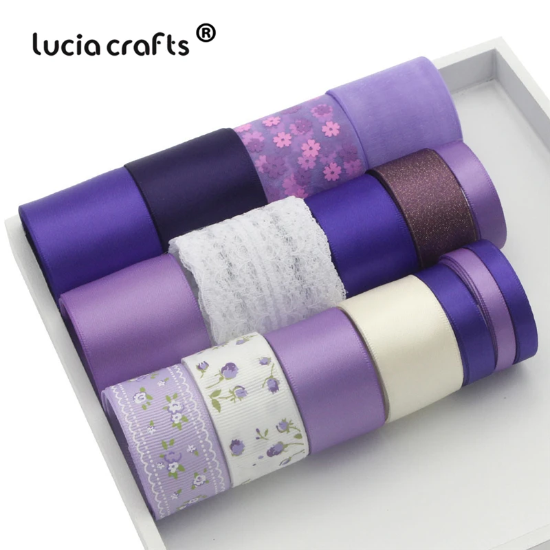 Lucia crafts сатин/грогрен/лента из органзы набор отделка Кружева Ткань DIY Hairbow
