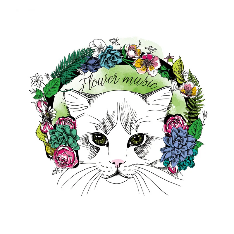 Cat Patches Flower Headphones 2018 New Parches Ropa T-Shirt Diy Decoration A-Level Washable Iron Patches For Clothing
Cat Patches Flower Headphones 2018 New Parches Ropa T-Shirt Diy Decoration A-Level Washable Iron Patches For Clothing