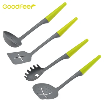 Goodfeer 4pcs/set Nylon Cooking Tool Set Nonstick Slotted Turner Skimmer Ladle Spoon Spaghetti Server HeatResistant Kitchen Tool
Goodfeer 4pcs/set Nylon Cooking Tool Set Nonstick Slotted Turner Skimmer Ladle Spoon Spaghetti Server HeatResistant Kitchen Tool