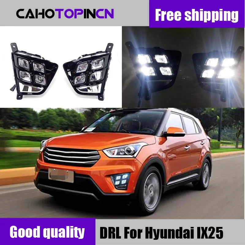 Car Accessories Waterproof ABS 12V LED Daytime Running Light DRL Fog Lamp Decoration For Hyundai Creta IX25 2014 2015 2016
Car Accessories Waterproof ABS 12V LED Daytime Running Light DRL Fog Lamp Decoration For Hyundai Creta IX25 2014 2015 2016