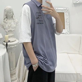 2019 Summer Korean Version Of The Tide Male Comfort Stitching Sports Harajuku Explosion Models Loose Casual Polo Shirt
2019 Summer Korean Version Of The Tide Male Comfort Stitching Sports Harajuku Explosion Models Loose Casual Polo Shirt