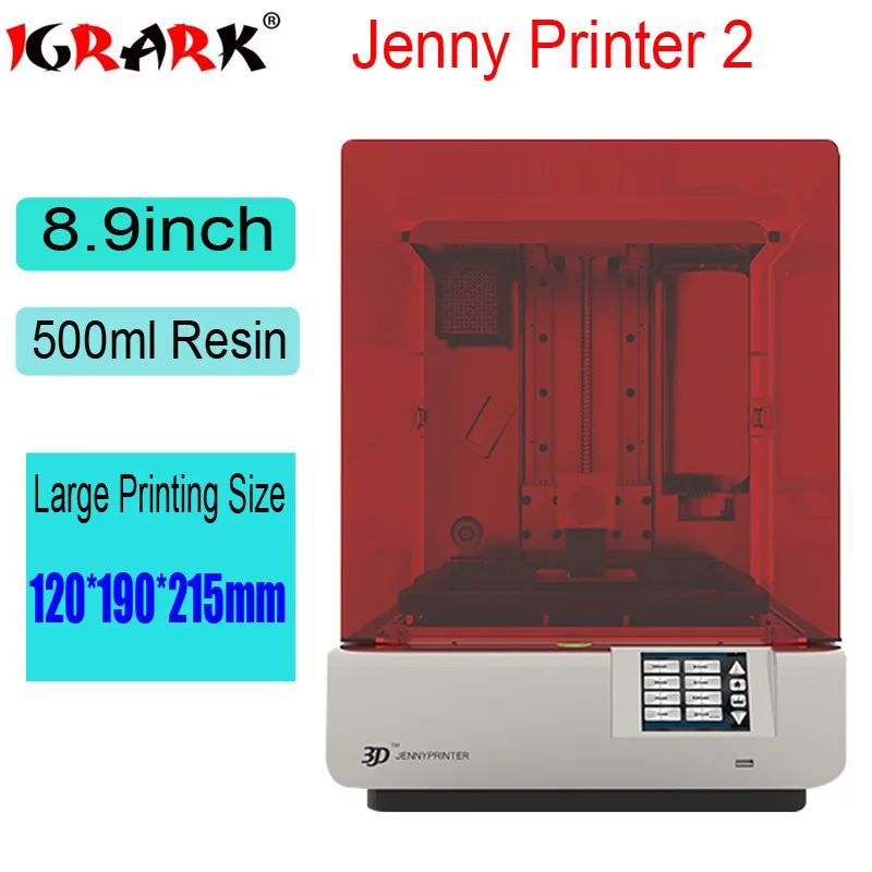 Jenny Light 2 Large Touch Screen UV Resin LCD 3D Printer with Camera 2019 Free Water Washable Rein 500ml
Jenny Light 2 Large Touch Screen UV Resin LCD 3D Printer with Camera 2019 Free Water Washable Rein 500ml