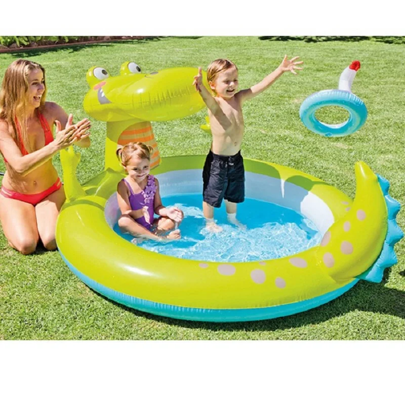 Детский надувной бассейн с крокодиловым фонтаном сезон лето 2019|Бассейн| |