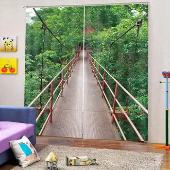 customize 3D curtains For Living room Bedroom Bridge scenery 3d blackout window decoration
customize 3D curtains For Living room Bedroom Bridge scenery 3d blackout window decoration