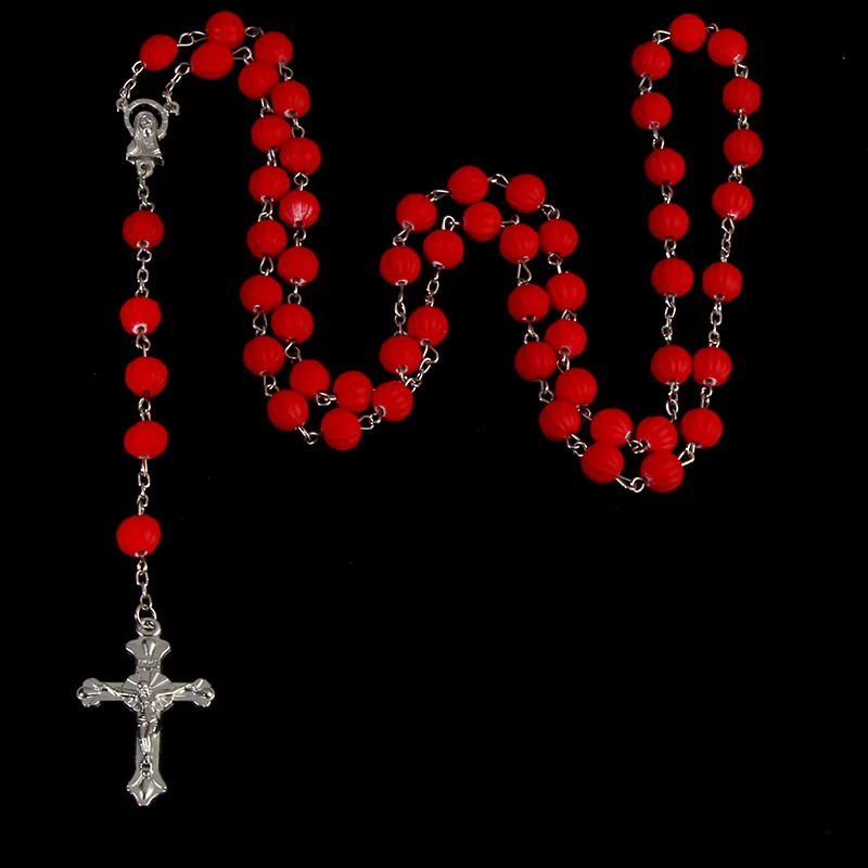8mm Crystal Beads Saint Benedict Medal INRI Jesus Cross Pendant Necklace Catholic Religious Fashion Jewelry
8mm Crystal Beads Saint Benedict Medal INRI Jesus Cross Pendant Necklace Catholic Religious Fashion Jewelry