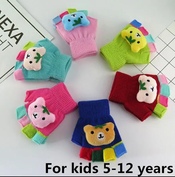 Autumn and winter children's thicken warm knitted gloves boy and girl kids winter lovely cartoon bear fingerless glove R260
Autumn and winter children's thicken warm knitted gloves boy and girl kids winter lovely cartoon bear fingerless glove R260