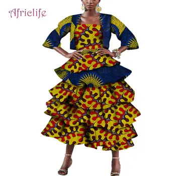 Fashion 3 Pieces Skirt Sets Bazin Riche African Print Crop Top and Coat with Skirt for Women Traditional African Clothing WY4153
Fashion 3 Pieces Skirt Sets Bazin Riche African Print Crop Top and Coat with Skirt for Women Traditional African Clothing WY4153