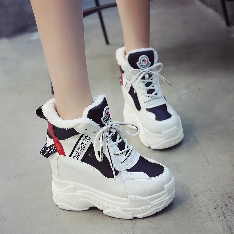 women's hidden heels plush inside warm winter sneakers casual ladies high platform height increasing casual shoes woman
women's hidden heels plush inside warm winter sneakers casual ladies high platform height increasing casual shoes woman