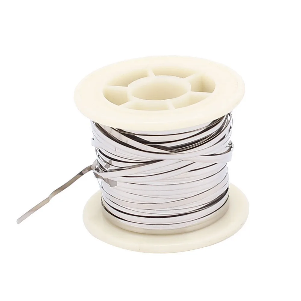 

10M 33Ft 0.2x2mm Nichrome Flat Heater Wire for Heating Elements