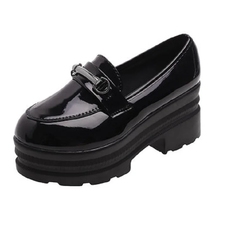 Japanese 2019 new retro college wind platform shoes Harajuku paint leather 6CM heightening shoes.
Japanese 2019 new retro college wind platform shoes Harajuku paint leather 6CM heightening shoes.