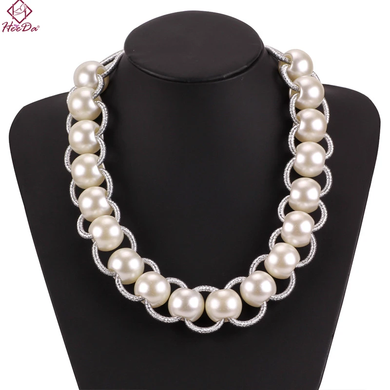 Heeda Kpop Big Name Ripple Pearl Necklace 2018 Autumn Winter New Hand Made Rope Chain Short Stand Neck Jewelry Accessories Women
Heeda Kpop Big Name Ripple Pearl Necklace 2018 Autumn Winter New Hand Made Rope Chain Short Stand Neck Jewelry Accessories Women