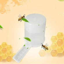 1 pces apicultura de abelha alimentadores do sistema alimentador para abelhas plástico 600ml capacidade de rega waterer tigela bebendo dinkers ferramentas suprimentos(China)