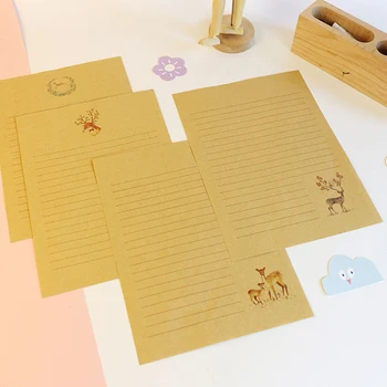 10Pcs/pack Chinese Simple style cute Deer series kraft Writing Paper Letter kawaii gift Office Stationery
10Pcs/pack Chinese Simple style cute Deer series kraft Writing Paper Letter kawaii gift Office Stationery