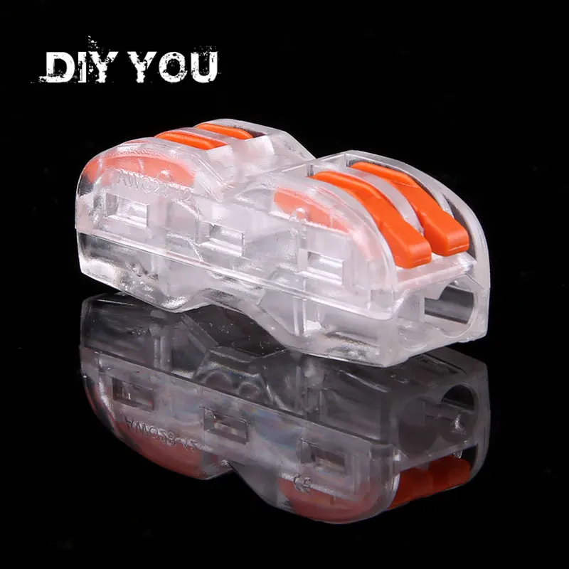 10/30/50/100 Mini Fast Universal Compact Wire Wiring Connector Conductor Terminal Block With Free shipping PCT-222T/DIY YOU
10/30/50/100 Mini Fast Universal Compact Wire Wiring Connector Conductor Terminal Block With Free shipping PCT-222T/DIY YOU