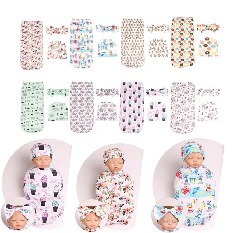 Baby Blankets Printed Newborn Infant Baby Boys Girls Sleeping Swaddle Muslin Wrap +Headband+Hat 3PCS
Baby Blankets Printed Newborn Infant Baby Boys Girls Sleeping Swaddle Muslin Wrap +Headband+Hat 3PCS