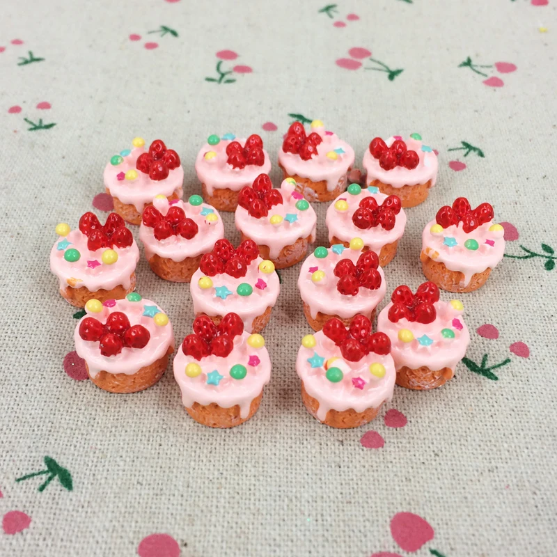 10 Pieces Resin Flatback Flat Back Cabochon Kawaii DIY Resin Craft Decoration Miniature Fake Strawberry Cake Food:12*15mm
10 Pieces Resin Flatback Flat Back Cabochon Kawaii DIY Resin Craft Decoration Miniature Fake Strawberry Cake Food:12*15mm