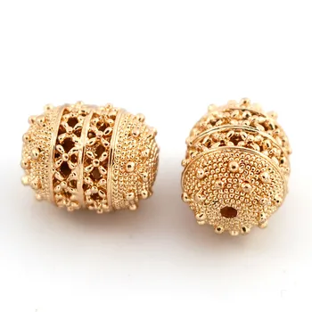 Dubai Gold African Spacer Beads Hollow Oval Drum Connectors Beading DIY Findings for Indian Chile Men Women Wedding Jewelry Set
Dubai Gold African Spacer Beads Hollow Oval Drum Connectors Beading DIY Findings for Indian Chile Men Women Wedding Jewelry Set