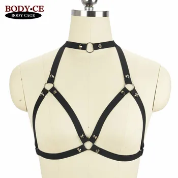 Punk Goth Spike Bra Bondage Harness Cage Body Lingerie Elastic Adjust Strappy Tops bra Fetish Erotic Burlesque Sexy Garter Belt
Punk Goth Spike Bra Bondage Harness Cage Body Lingerie Elastic Adjust Strappy Tops bra Fetish Erotic Burlesque Sexy Garter Belt