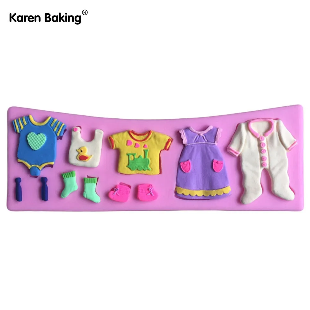 Baby Clothes Clothesline Shape Silicone Cake Mold Chocolate Mold Fondant Cake Decorating Tool- C564
Baby Clothes Clothesline Shape Silicone Cake Mold Chocolate Mold Fondant Cake Decorating Tool- C564
