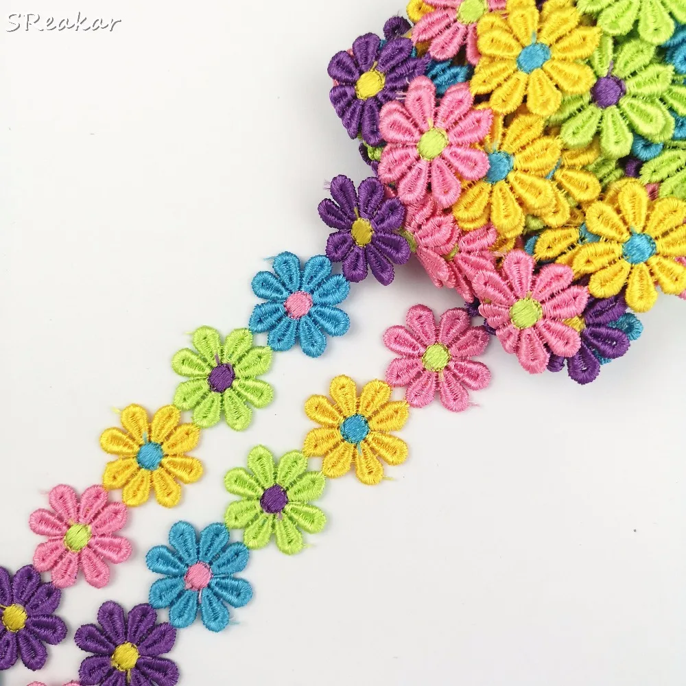 SReakar,2.7cm Flower Water Soluble Embroidery Trim Lace Ribbon Fabric DIY Sewing Garment Patchwork Accessorie 1yards/lot 
SReakar,2.7cm Flower Water Soluble Embroidery Trim Lace Ribbon Fabric DIY Sewing Garment Patchwork Accessorie 1yards/lot