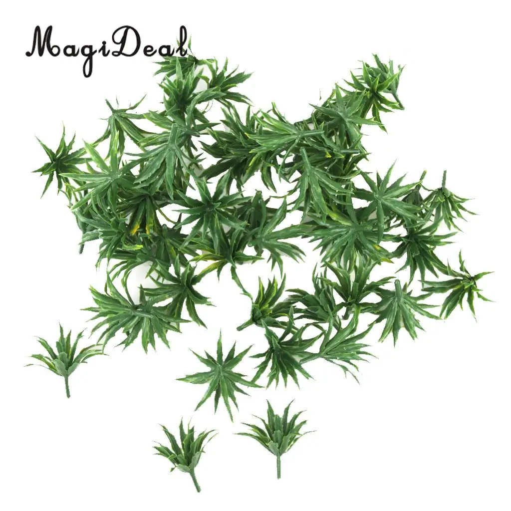 50Pcs/Pack Model Ground Cover Plants Garden Train Track Street Diorama Scenery Landscape 1:100-1:200 HO N Z