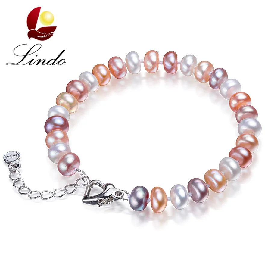 Lindo 8-9mm/18cm/20cm Noble Natural Freshwater Pearl Strand Bracelets For Women High Luster 925 Sterling Silver Jewelry With Box
Lindo 8-9mm/18cm/20cm Noble Natural Freshwater Pearl Strand Bracelets For Women High Luster 925 Sterling Silver Jewelry With Box