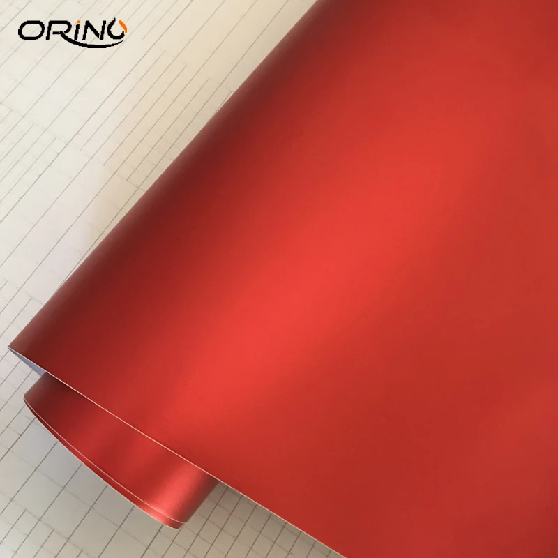 Red Metallic Chrome Vinyl Wrap Film-3
