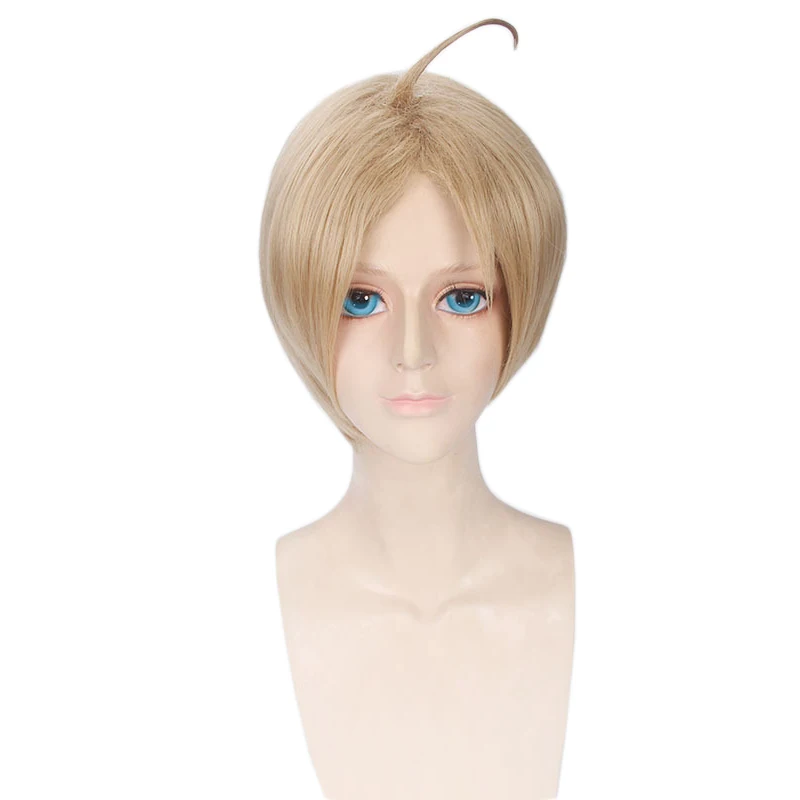 Anime APH Hetalia Axis Powers America Alfred F Jones Short Wig Cosplay Costume Heat Resistant Synthetic Hair Men Women Wigs
Anime APH Hetalia Axis Powers America Alfred F Jones Short Wig Cosplay Costume Heat Resistant Synthetic Hair Men Women Wigs