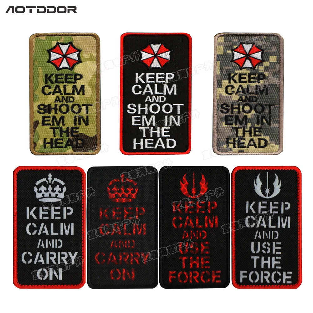 Keep Calm and Carry On FORCE SHOOT 'EM THEM ON HEAD Patches military Tactical Emblem umbrella Glow In Dark Navy MC BADGE
Keep Calm and Carry On FORCE SHOOT 'EM THEM ON HEAD Patches military Tactical Emblem umbrella Glow In Dark Navy MC BADGE