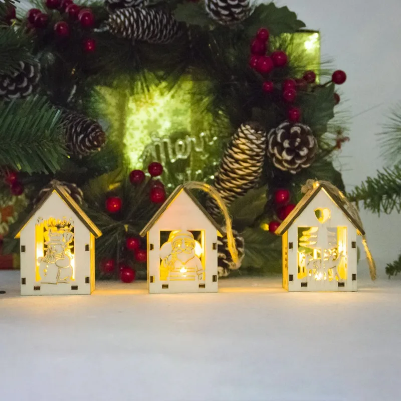 Cute Wooden House with Lights Mini model Hanging Decor Ornaments Christmas Decorations for Home Cute Kids Gifts
Cute Wooden House with Lights Mini model Hanging Decor Ornaments Christmas Decorations for Home Cute Kids Gifts