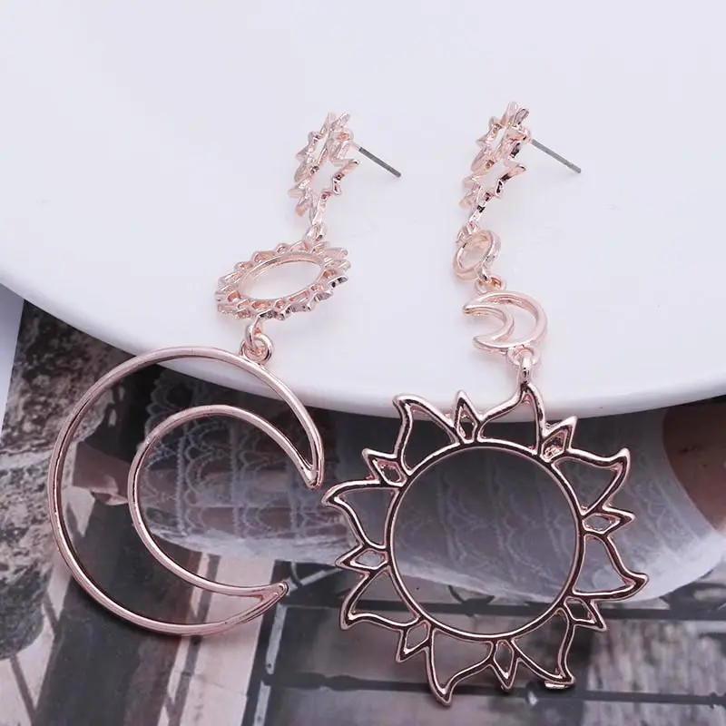 Star Moon Earrings Asymmetrical Flowers Long Big Vintage Earrings for Women Gold Color Geometric Statement Earring Jewelry
Star Moon Earrings Asymmetrical Flowers Long Big Vintage Earrings for Women Gold Color Geometric Statement Earring Jewelry