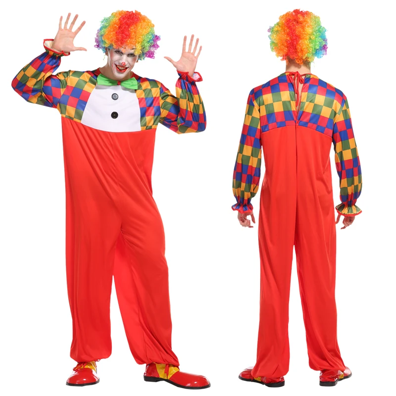 Halloween Christmas New Costumes Adult Funny Circus Clown Costume Naughty Harlequin Uniform Fancy Dress Cosplay Clothing for Men
Halloween Christmas New Costumes Adult Funny Circus Clown Costume Naughty Harlequin Uniform Fancy Dress Cosplay Clothing for Men