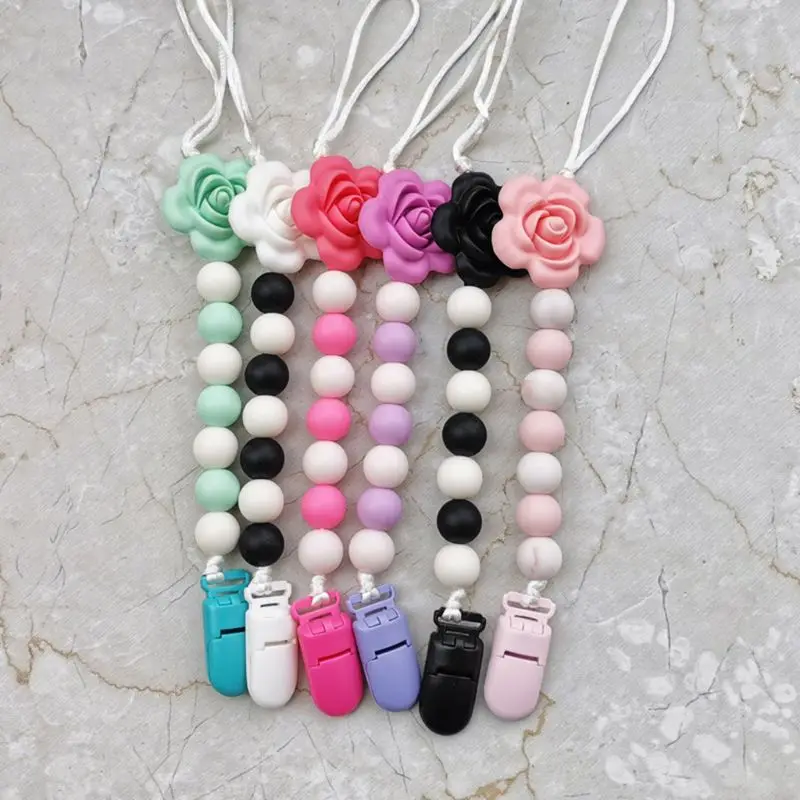 Infant Child Pacifier Chain Rose Styling Teether Anti-chain Comforting Baby Products Supplies
Infant Child Pacifier Chain Rose Styling Teether Anti-chain Comforting Baby Products Supplies