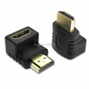 Hot sale 90 or 270 Degree Right Angle Gold plated HDMI Adapter A type Male HDMI to HDMI Female For 1080p 3D TV HDTV 2000pcs/lot
Hot sale 90 or 270 Degree Right Angle Gold plated HDMI Adapter A type Male HDMI to HDMI Female For 1080p 3D TV HDTV 2000pcs/lot
