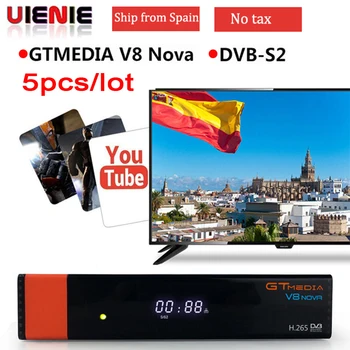 5Pcs GT-Media V8 Nova DVB-S2 Freesat Satellite Receiver H.265 built-in WIFI Europe Spain TV Box New version of V8 Super
5Pcs GT-Media V8 Nova DVB-S2 Freesat Satellite Receiver H.265 built-in WIFI Europe Spain TV Box New version of V8 Super