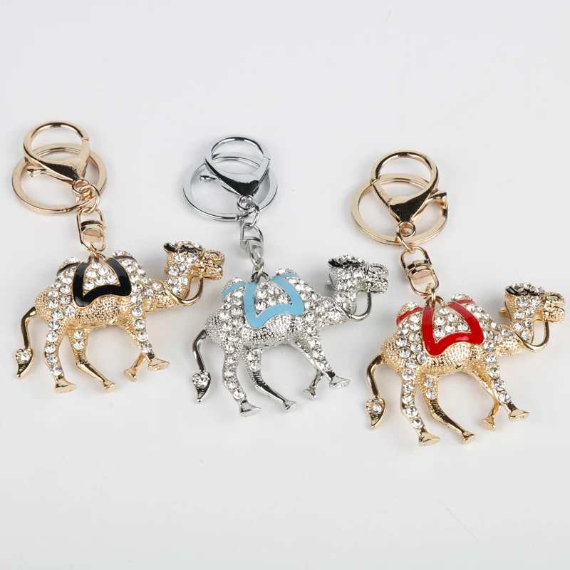 3 Colors Trendy Camel Crystal Key Chains Animal Keyring Jewelry Bag Keychain for Car Woman Girls Key Ring Holder Creative Gifts
3 Colors Trendy Camel Crystal Key Chains Animal Keyring Jewelry Bag Keychain for Car Woman Girls Key Ring Holder Creative Gifts