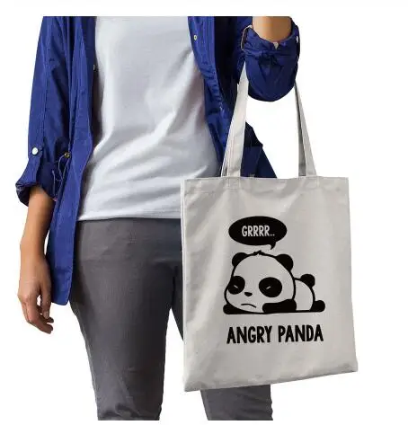 Cute Panda Canvas Bag Kawaii Nope Panda Slogan Harajuku Zipper Bags Fashion Shopping Travel Large Reusable Tote Bags
Cute Panda Canvas Bag Kawaii Nope Panda Slogan Harajuku Zipper Bags Fashion Shopping Travel Large Reusable Tote Bags