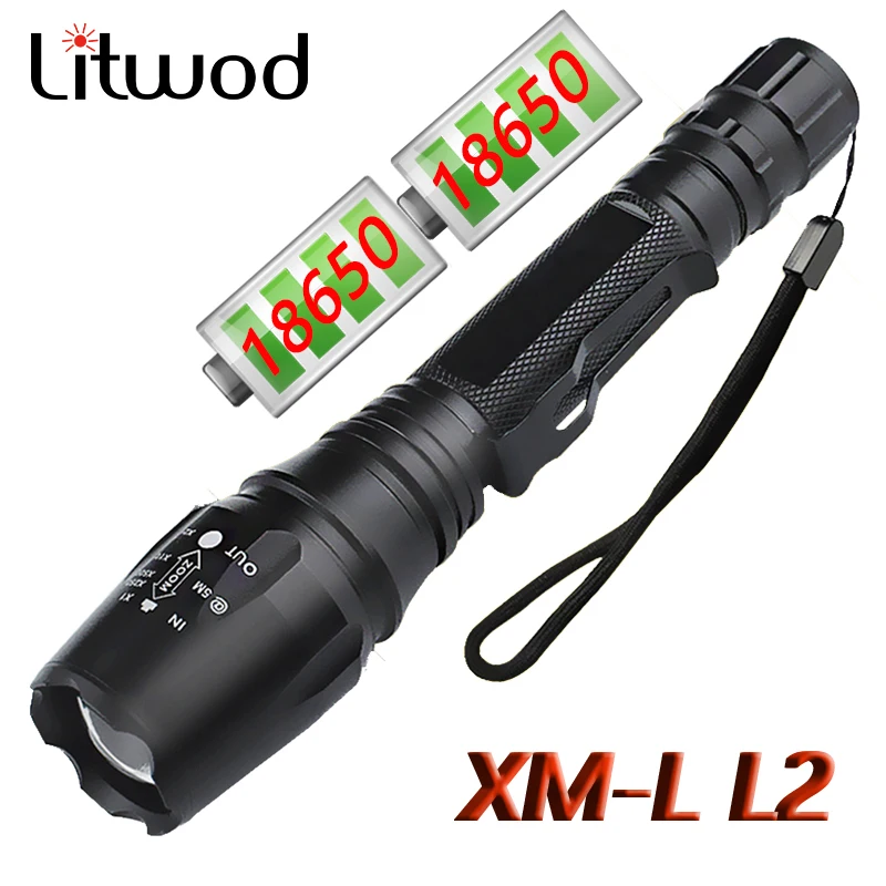 Litwod Z30 LED Flashlight Chip XM-L2 U3 & T6 Zoomable Waterproof Extended Edition Alloy Mterials Led Torch Aluminum 5 Model
Litwod Z30 LED Flashlight Chip XM-L2 U3 & T6 Zoomable Waterproof Extended Edition Alloy Mterials Led Torch Aluminum 5 Model