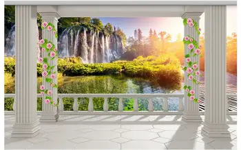 Customized 3d wallpaper 3d wall murals wallpaper European balcony falls 3D TV background wall living rome photo wallpaper
Customized 3d wallpaper 3d wall murals wallpaper European balcony falls 3D TV background wall living rome photo wallpaper
