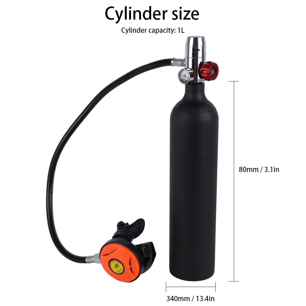 1L Scuba Oxygen Cylinder Diving Air Tanks Scuba Regulator Diving Respirator With Gauge Underwater Snorkeling Breathing Equipment
1L Scuba Oxygen Cylinder Diving Air Tanks Scuba Regulator Diving Respirator With Gauge Underwater Snorkeling Breathing Equipment