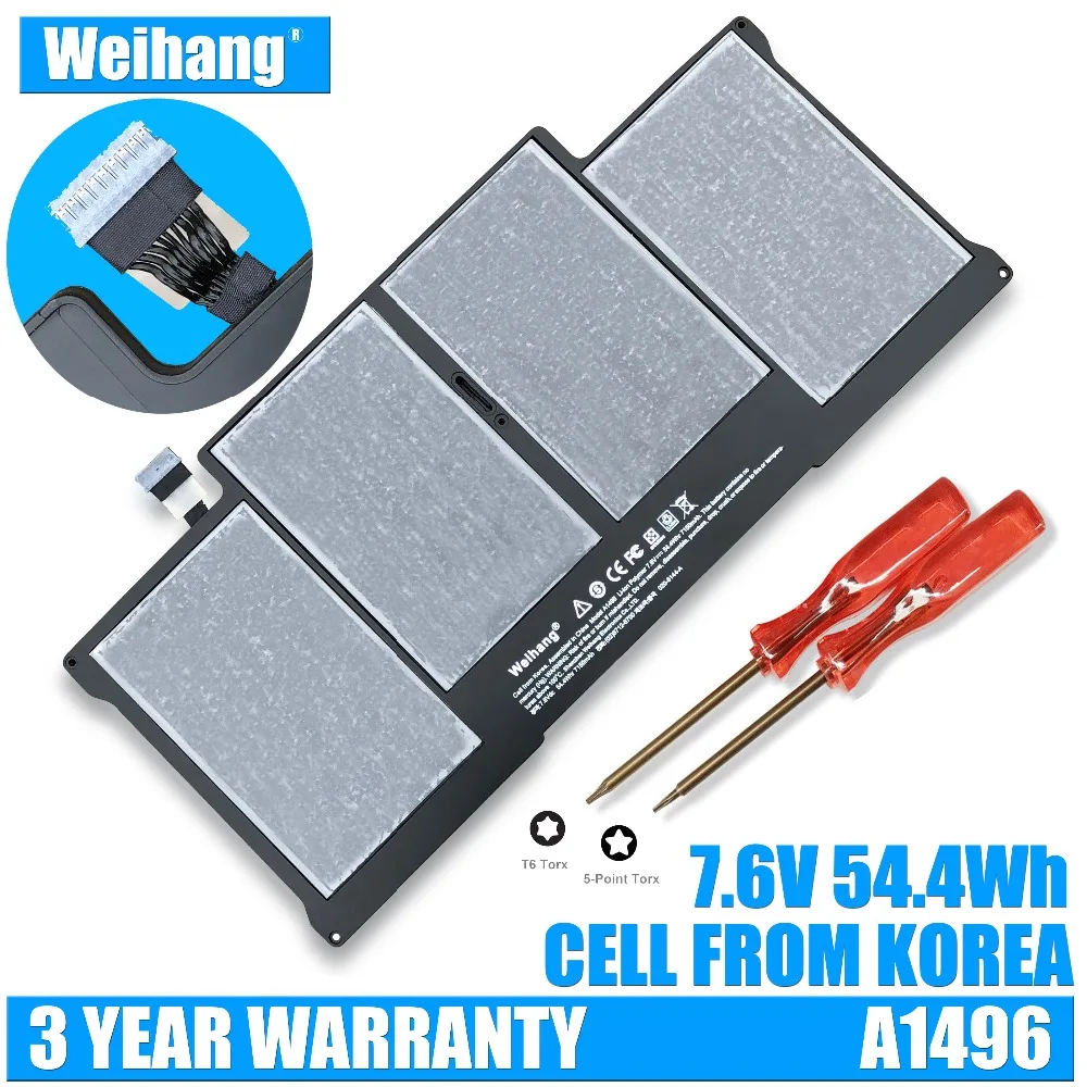Korea Cell Weihang Battery A1496 For Apple MacBook Air 13'' A1369 Mid 2011 & A1466 2012 A1405
Korea Cell Weihang Battery A1496 For Apple MacBook Air 13'' A1369 Mid 2011 & A1466 2012 A1405