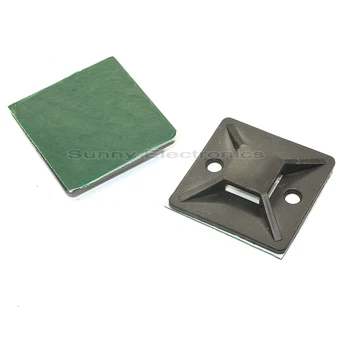 50pcs 30x30mm 1.2"x1.2" Black Self Adhesive Cable Wire Zip Tie Mounts Mounting Base Clamps Clip
50pcs 30x30mm 1.2"x1.2" Black Self Adhesive Cable Wire Zip Tie Mounts Mounting Base Clamps Clip
