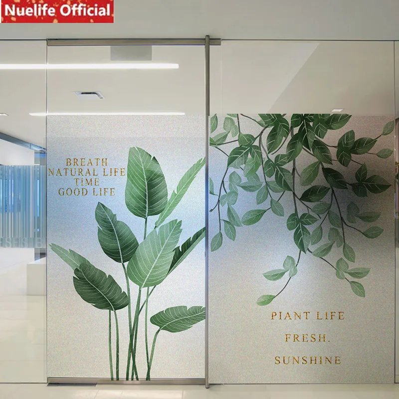 Custom size green plant leaves opaque glass stickers kids room bathroom office bedroom kids room balcony door window matte film
Custom size green plant leaves opaque glass stickers kids room bathroom office bedroom kids room balcony door window matte film