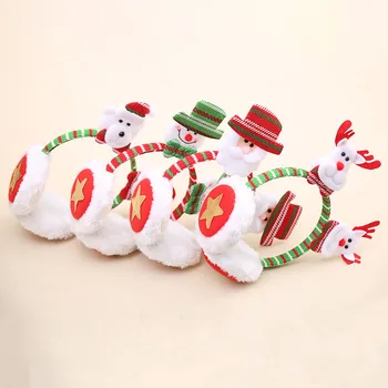 Universal Winter Earmuffs Christmas Santa Claus Pattern Cartoon Party Xmas Hairstick Hairbands Baby Wear Ear Protector Tools
Universal Winter Earmuffs Christmas Santa Claus Pattern Cartoon Party Xmas Hairstick Hairbands Baby Wear Ear Protector Tools