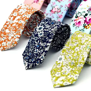 Fashion Hot Floral Print Skinny Tie Men 6cm Cotton Necktie Wedding Party Business Decor
Fashion Hot Floral Print Skinny Tie Men 6cm Cotton Necktie Wedding Party Business Decor