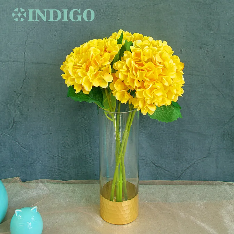 Yellow Hydrangea With Leaves 5pcs/Lot Display Silk Flower Table Decorative Artificial Flowers Wedding Party Event Free Shipping
Yellow Hydrangea With Leaves 5pcs/Lot Display Silk Flower Table Decorative Artificial Flowers Wedding Party Event Free Shipping