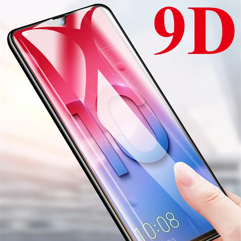 9D Tempered glass on for huawei honor 8 9 10 lite full cover 8x 8c view 10lite x c 8lite 9lite | Мобильные телефоны и