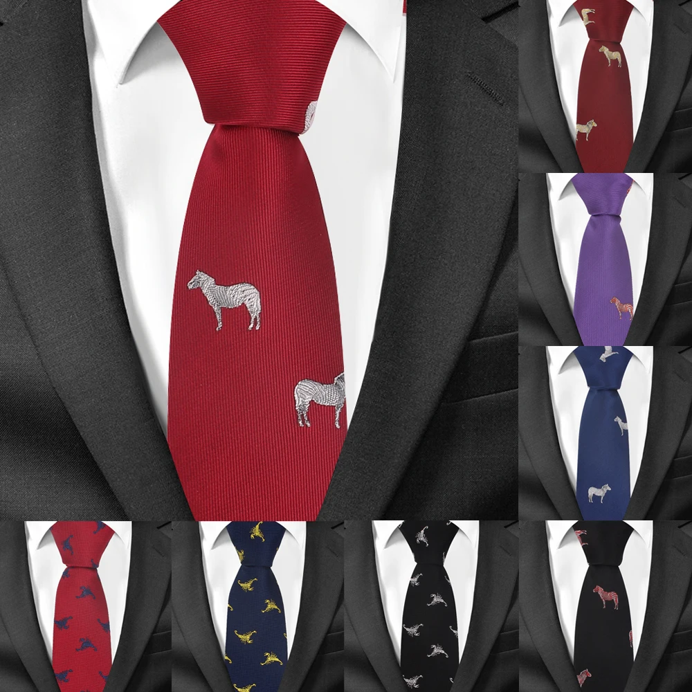 Animal Necktie For Men Polyester Jacquard Cartoon Neck Tie for Wedding Business Suits 6cm Skinny Ties Slim Men Tie Gravatas
Animal Necktie For Men Polyester Jacquard Cartoon Neck Tie for Wedding Business Suits 6cm Skinny Ties Slim Men Tie Gravatas