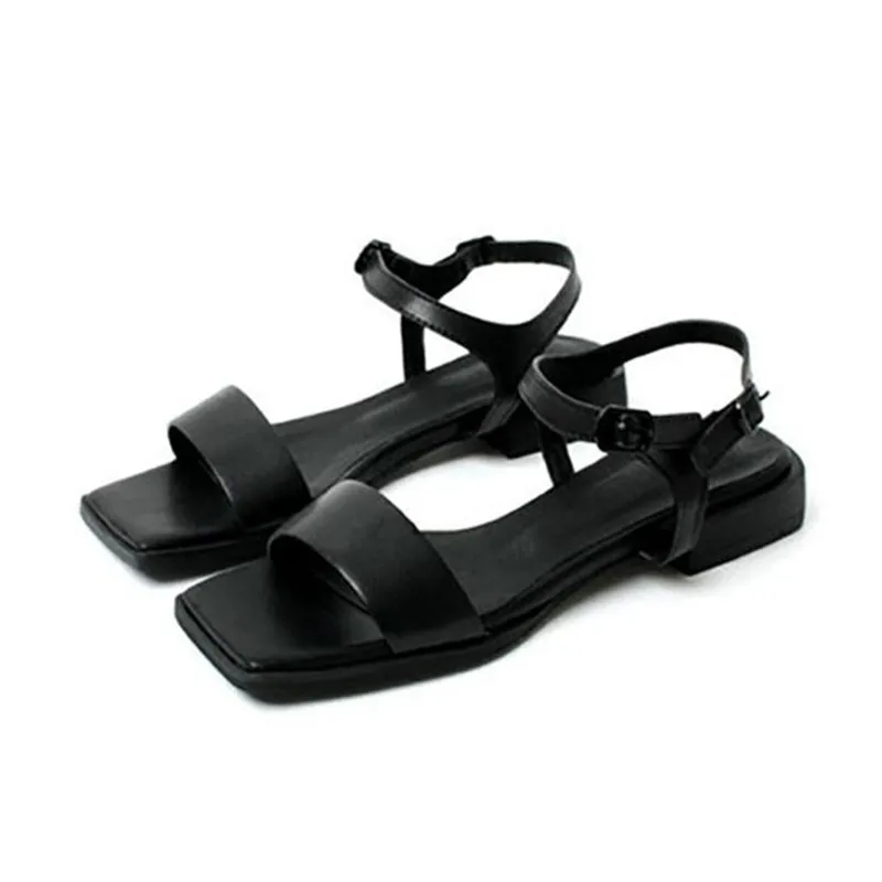 Fashion casual black, brown flat bottom retro square head buckle belt sandals female open toe flats Roman sandals Women's shoes
Fashion casual black, brown flat bottom retro square head buckle belt sandals female open toe flats Roman sandals Women's shoes